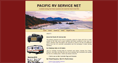 Desktop Screenshot of pacificrvservicenet.com